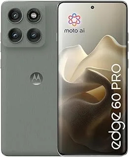 Motorola Edge 60 Pro (Pantone Shadow, 256 GB) (8 GB RAM) | 6000 mAh Battery | Dimensity 8350 Processor | 6.7" pOLED Display | 50MP + 50MP + 10MP | 50MP Front Camera |