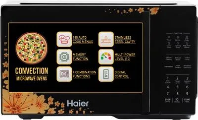 Haier 22 L 205 Auto cook Menus, 10 Power Levels, 4 Combination Cooking, Multistage Cooking, Auto Defrost, Child Lock Convection Microwave Oven