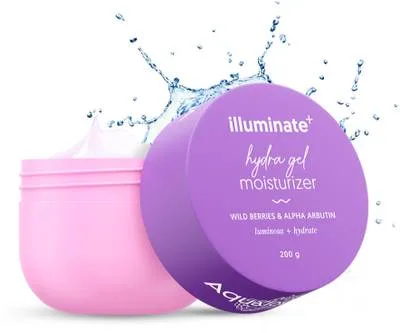 Aqualogica Illuminate + Hydra Gel Moisturizer with Wild Berries & Alpha Arbutin