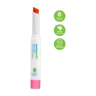 Mamaearth Rose Tinted 100% Natural Lip Balm for bright Lips, With Rose & Castor Oil For 12 Hour Moisturization Rose