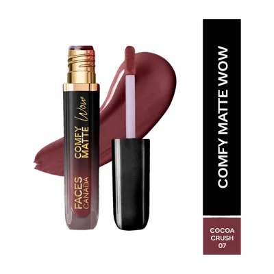FACES CANADA Comfy Matte Wow Liquid Lipstick | Long Lasting | Waterproof