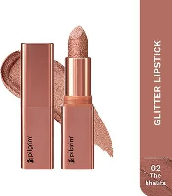 Pilgrim Glitter Lipstick Luxurious 3-D Glitter Formula With Matte Finish