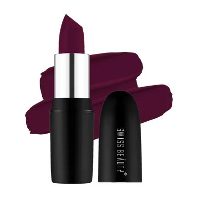 SWISS BEAUTY Pure Matte Creamy Lipstick | Non Drying Pigmented | Smooth Long Lasting