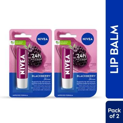 NIVEA Blackberry Fruity Shine Lip Balm Blackberry