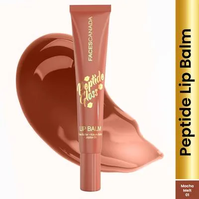 FACES CANADA Peptide Gloss Lip Balm | Deeply Nourishing | Lightweight | Mocha Melt 01