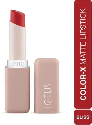 LOTUS MAKE - UP Color X Matte Lipstick Bliss-13, Long-Lasting, Bold , Highly Pigmented