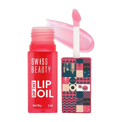 SWISS BEAUTY Dip Tint Lip Oil | Colour Changing | Glossy | Long Lasting Moisture