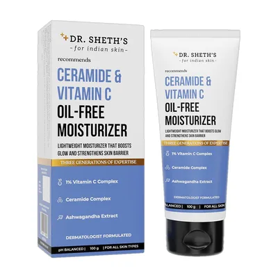 Dr. Sheth’s Ceramide & Vitamin C Oil-Free Moisturizer Fights Dryness, Dullness, Damaged skin