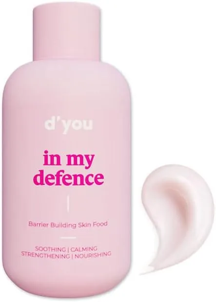 d'you In my Defence Lightweight Moisturiser for Intense Hydration with Ceramides for Men & Women | Non greasy cream for Dry, Oily & Combination Skin | Korean Skin Care Product | Cruelty Free | 50ml