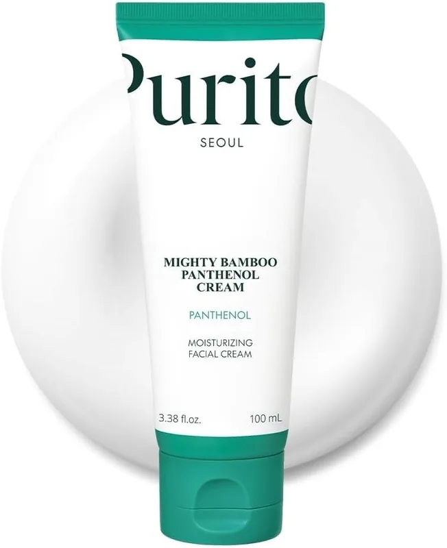 PURITO Panthenol 10% Post-Acne Cream Moisturizer for Blemish Marks, Barrier Repair, Silicone-Free, Non-Comedogenic, Fragrance-Free, Vegan & Cruelty-Free Korean Skincare, 100mL 3.38 fl.oz