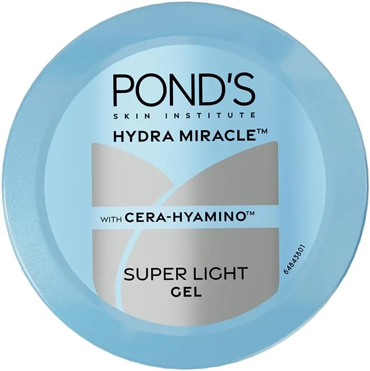 Pond's Super Light Gel Oil Free Face Moisturizer 100 g | With Cera-Hyamino for Ultimate Soft Smooth Skin - Daily Use