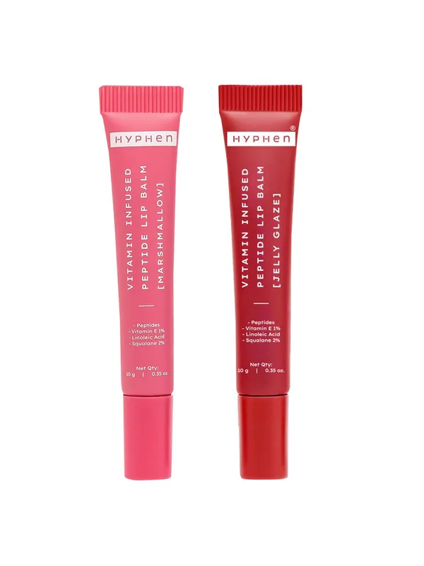 Hyphen Set Of 2 Vitamin Infused Peptide Tinted Lip Balm - 10g Each