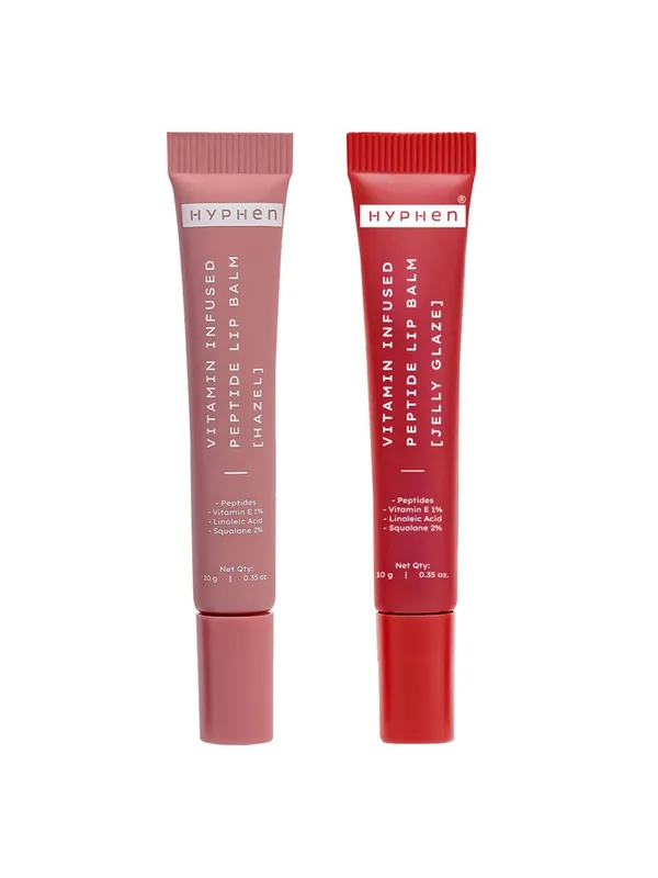 Hyphen Set Of 2 Vitamin Infused Peptide Tinted Lip Balm - 10g Each