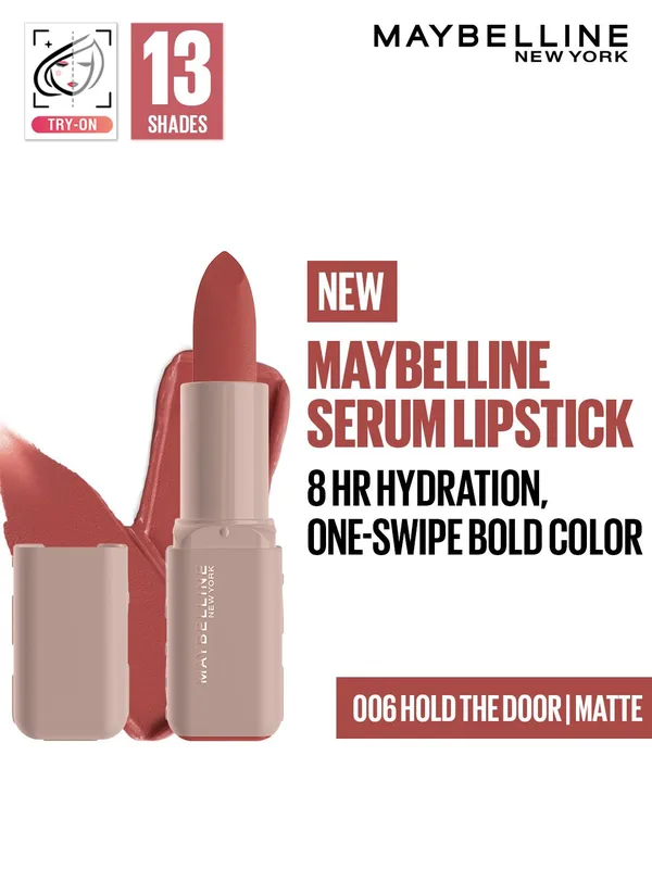 Maybelline New York Matte 8Hr Serum Lipstick - Hold the Door 006