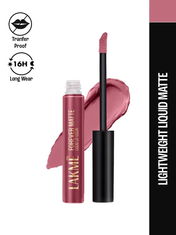 Lakme Forever Matte Lightweight & Transferproof 16Hr Liquid Lipstick 5.6ml - Red Icon