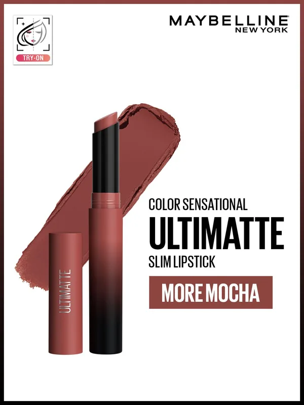 Maybelline New York Color Sensational Ultimatte Slim Lipstick - More Mocha