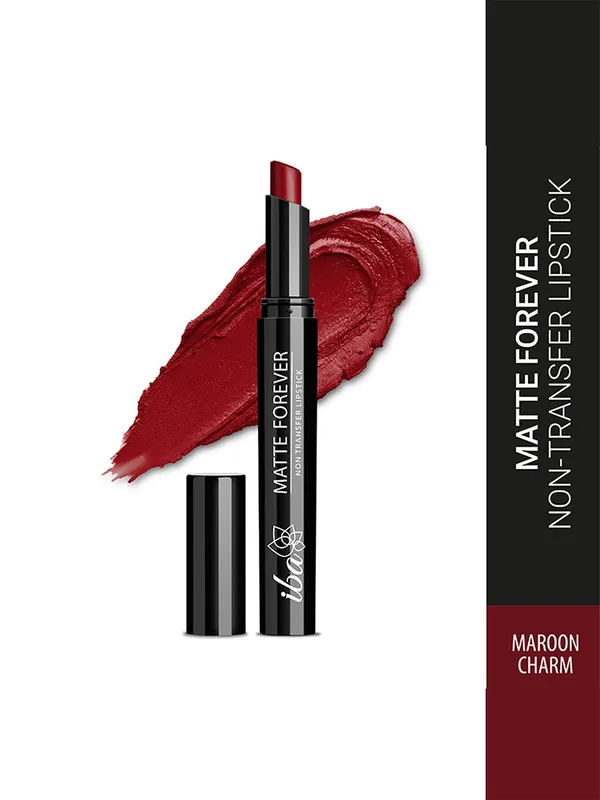 Iba Matte Forever Non-Transfer Lipstick- 2g - Maroon Charm 07