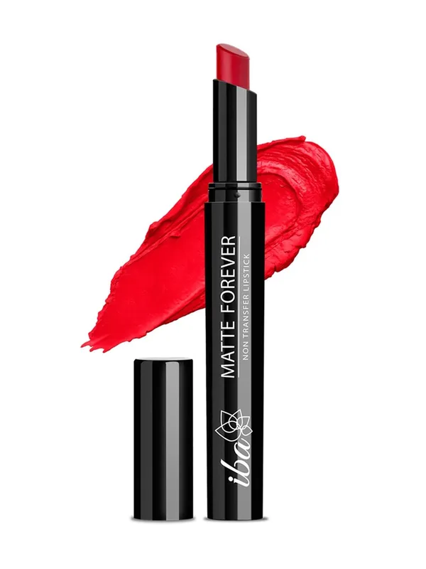 Iba Matte Forever Non Transfer Lipstick- Nikkah Red 11 - 2g