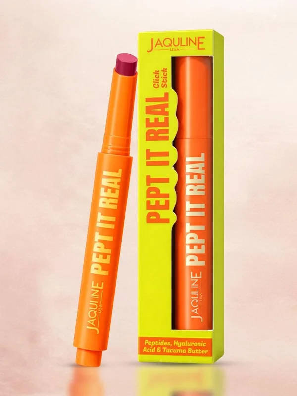 Jaquline USA Pept It Real Click Stick Lipstick with Hyaluronic Acid Pinked Out 03-2g