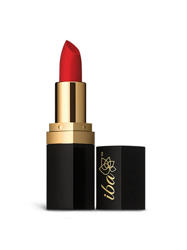 Iba Long Stay Matte Lipstick Shade M06 Bold Red, 4g