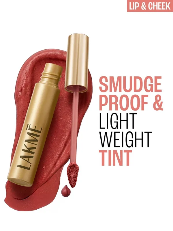 Lakme Double Duty 2 in1 Lip & Cheek Mousse Matte Lipstick & Soft Blush 9g - Coca Soft