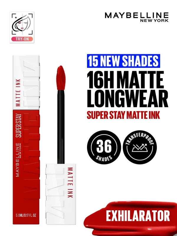 Maybelline New York Superstay Matte Ink Matte Liquid Lipstick 5ml - Exhilarator
