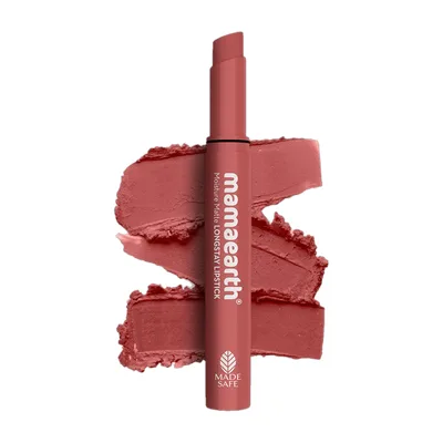Mamaearth Moisture Matte Lipstick for 12 Hour Long Stay- Carnation Nude