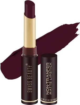 SWISS BEAUTY Non-Tranfer Matte Lipstick, Smooth & Waterproof
