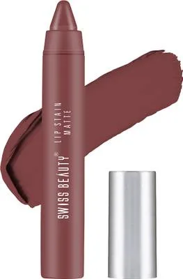 SWISS BEAUTY Stain Matte Lipstick Longlasting Hydrating Lightweight Smooth Finish