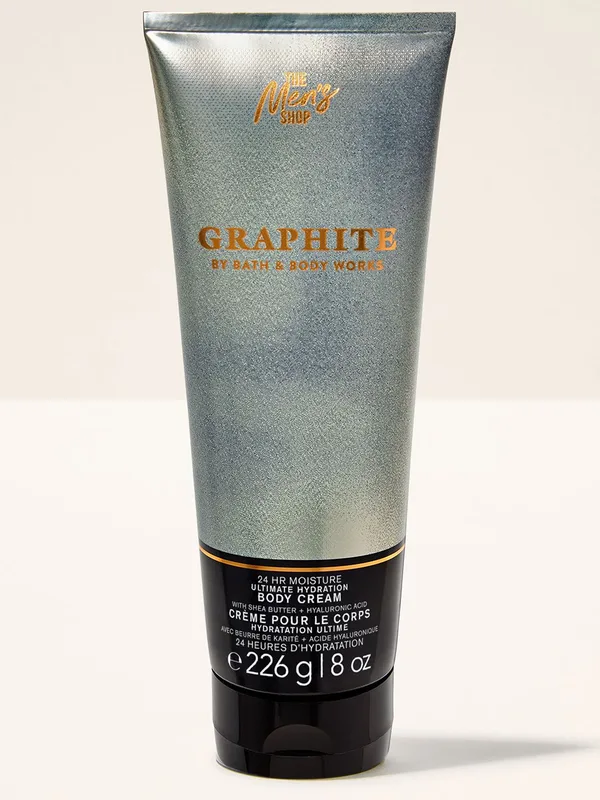 Bath & Body Works Graphite Ultimate Hydration Body Cream with Shea Butter - 226 g