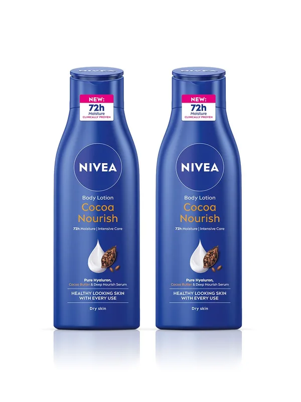 Nivea Set Of 2 Cocoa Nourish Body Lotion For Very Dry Skin -200 ml Each