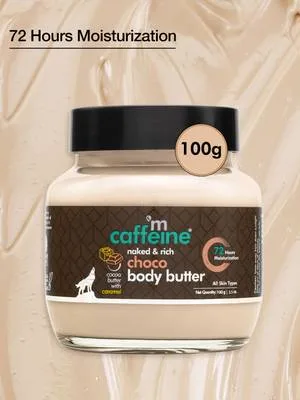 mCaffeine Choco & Shea Body Butter Lotion, 72Hrs Moisturisation, Reduces Stretch Mark
