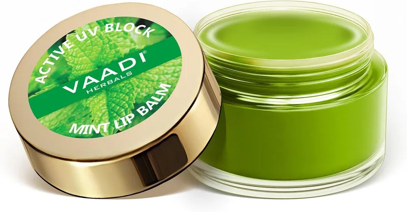 Vaadi Herbals Lip Balm, Mint, 10g