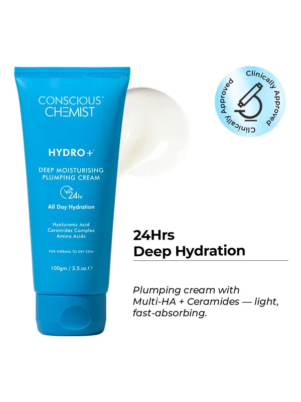 Conscious Chemist Hyaluronic Acid Lightweight Gel Moisturizer for Intense Hydration - 100g