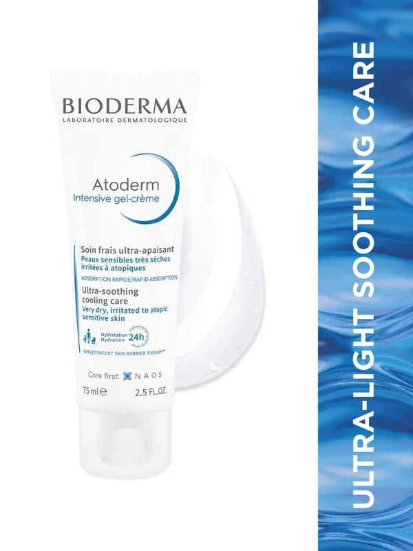 BIODERMA Atoderm Intensive Hydration Gel-Creme Face Moisturizer - 75 ml