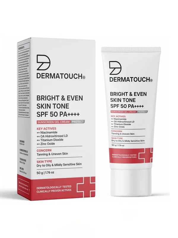 Dermatouch Bright & Even Skin Tone Sunscreen SPF 50 PA++++ - 50 g