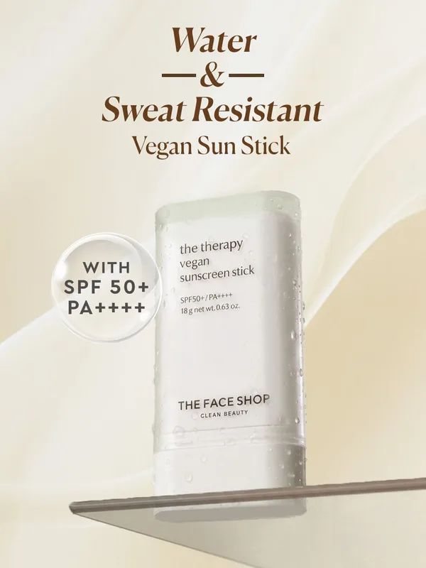 The Face Shop The Therapy Vegan Sunscreen Stick SPF50+ - 18g