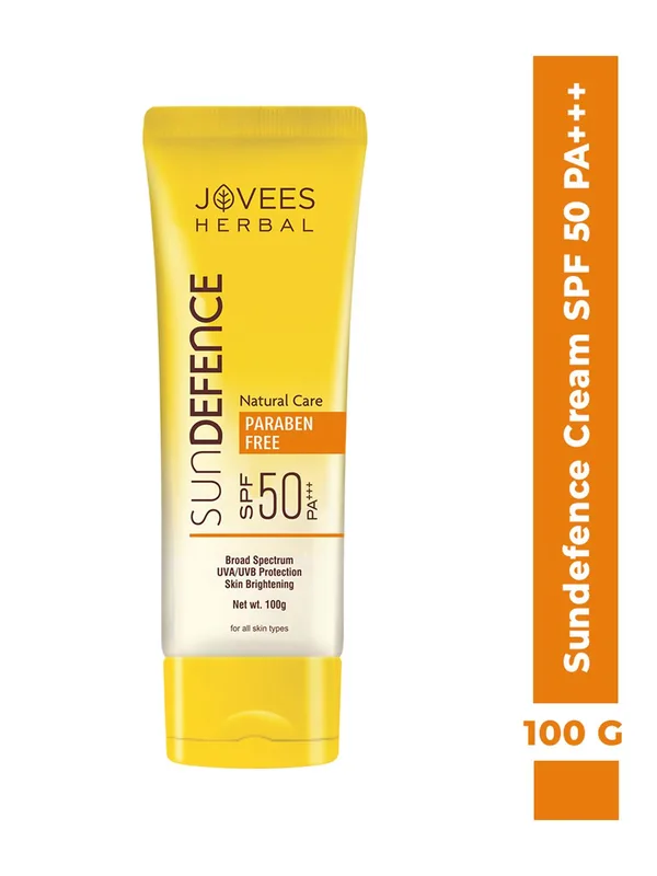 Jovees Sun Defence SPF 50 Broad Spectrum PA+++ UVA/UVB Protection Cream -100 g