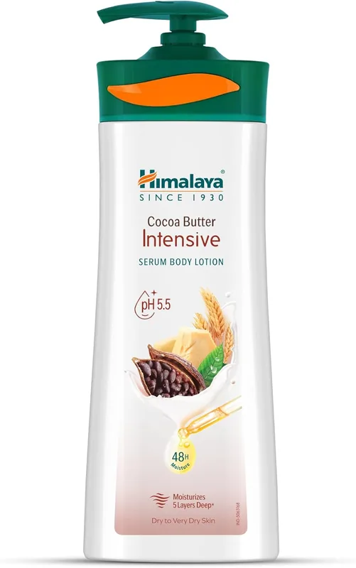 Himalaya Cocoa Butter Intensive Serum Body Lotion 400ml | 48 H Moisturization | pH 5.5 | With Cocoa Butter & Wheat Germ Oil Extracts| For Dry Skin