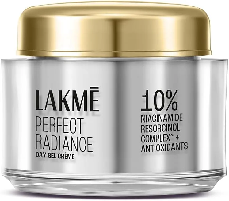 Lakme Perfect Radiance Pigmentation Treatment Day Gel Crème with 10% Niacinamide Resorcinol Complex 7 Antioxidants, 50g [Package might differ]