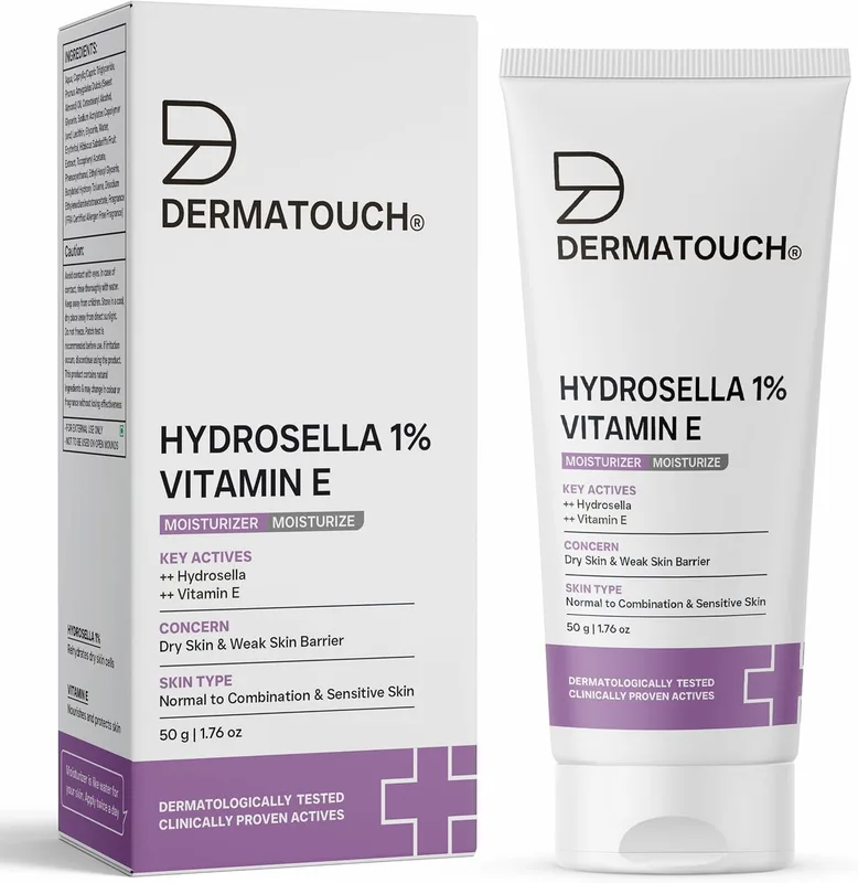 DERMATOUCH Vitamin E Moisturizer For Face | Daily Moisturizer Cream For Body | For All Skin Type | 50g