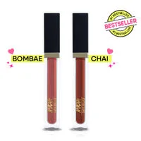Nykaa Cosmetics Matte to Last Transferproof Long Lasting Liquid Lipstick Duo - Chai & Bombae