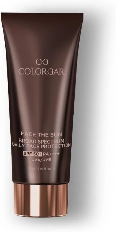 Colorbar Face the Sun Broad Spectrum Daily Face Protector, 50 ml | Enriched with Olive Leaf Extract and Vitamin E | 100% Vegan, Paraben Free and cruelty free