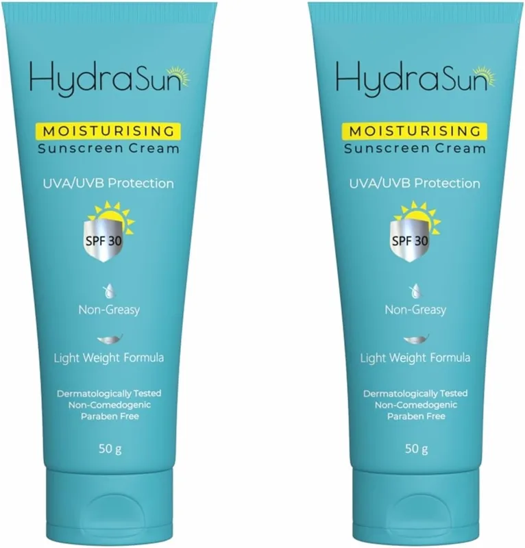 Moisturising Sunscreen Cream Suitabe for All Skin Types SPF 30 (50gm): Pack of 2