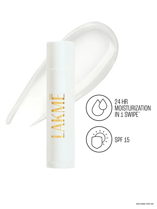 Lakme Lip Love Care Stick 24Hr Moisturization with SPF 15 4.5g - Transparent