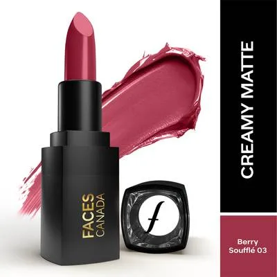 FACES CANADA Comfy Matte Wow Bullet Lipstick | Highly Pigmented | Long Lasting