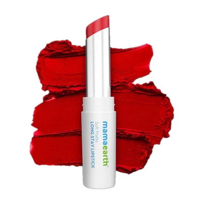 Mamaearth Soft Matte Long Stay Lipstick with Jojoba Oil & Vitamin E for 12 Hour Long Stay