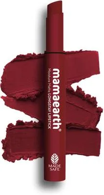 Mamaearth Moisture Matte Lipstick with Avocado Oil & Vitamin E for 12 Hour Long Stay