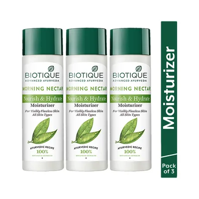 BIOTIQUE Morning Nectar Nourishing Lotion 570ml (190ml x 3)