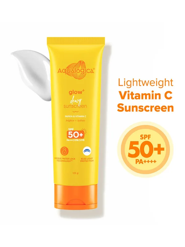 Aqualogica Glow+ Dewy Sunscreen SPF 50 PA++++ - 125g